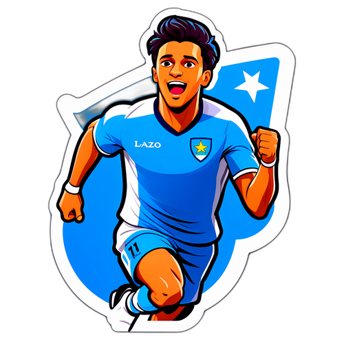 A Lazio játékos gólszerzés ünneplése