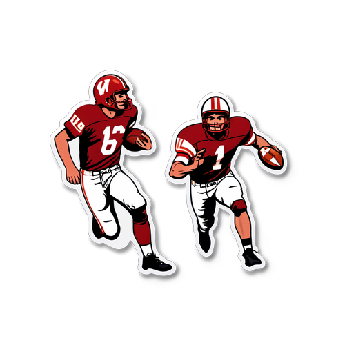 Retro Minnesota vs Wisconsin Football Game Sticker