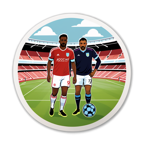 Sticker Pemandangan Nottingham Forest vs Aston Villa