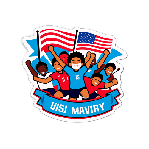 Sticker na Nagtatampok ng Pagsasama sa Isports