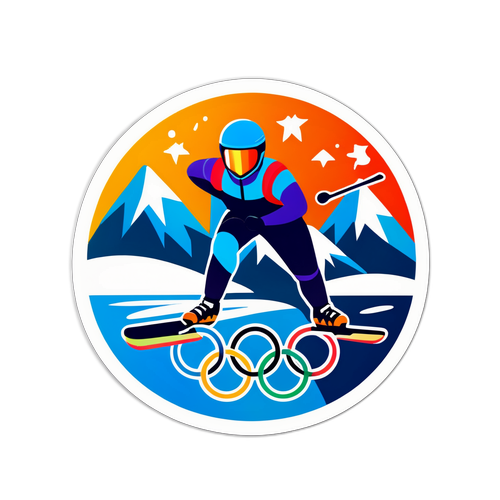 Autocollant Olympique des Sports d'Hiver