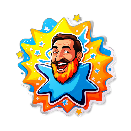 Stralend Personage in Actie