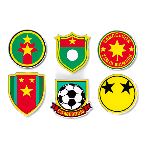 สติกเกอร์ฟุตบอลกลุ่มชาติแคเมอรูน