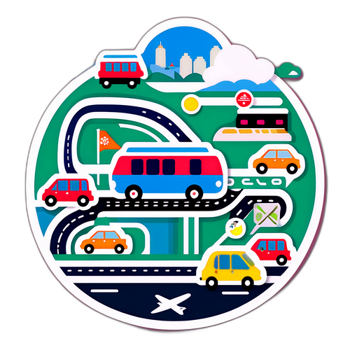台北捷運地圖與可愛交通工具圖示