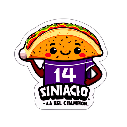 Snack Like a Champion Taco Sticker