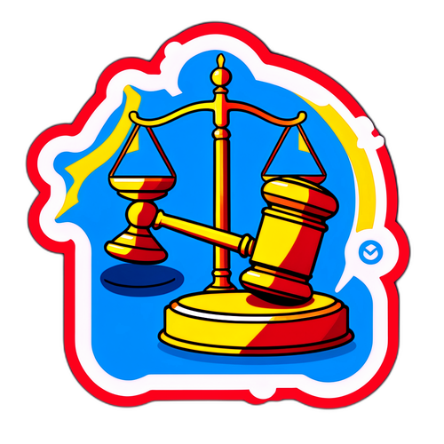关注法治建设的贴纸