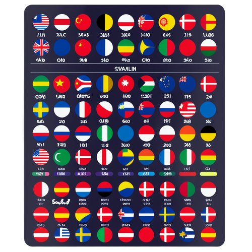 Hauska ja värikäs kaavio Euroviisun kertoimista