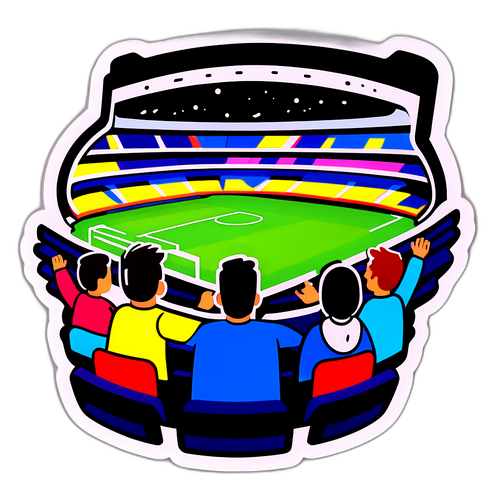 Nadšení ze sledování fotbalového zápasu