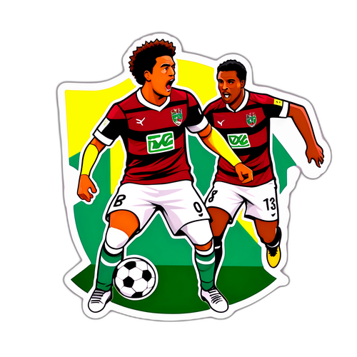 Intensivt Øjeblik fra Fodboldkamp mellem Fluminense og Dortmund