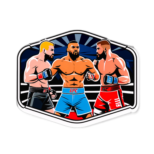 Samolepka odrážející UFC 317