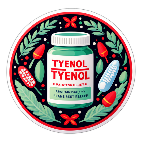 Stiker Tylenol dengan Elemen Herbal