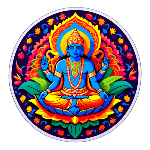 Färgglad klistermärke av Dhurandhar