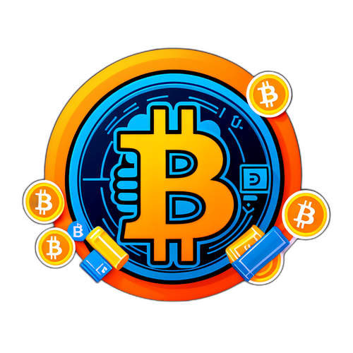 比特幣與金融交易貼紙設計