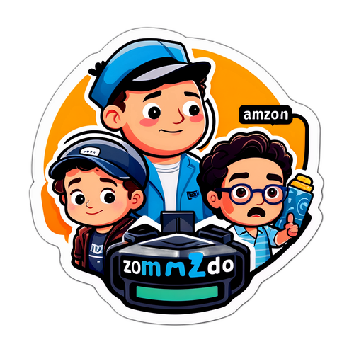 Amazon Prime Video İçin Eğlenceli Karakterler Sticker'ı