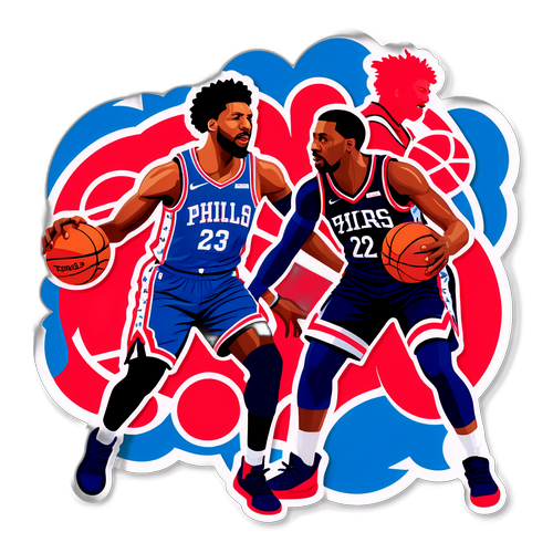 Vibrant Basketball Showdown: 76ers vs Wizards