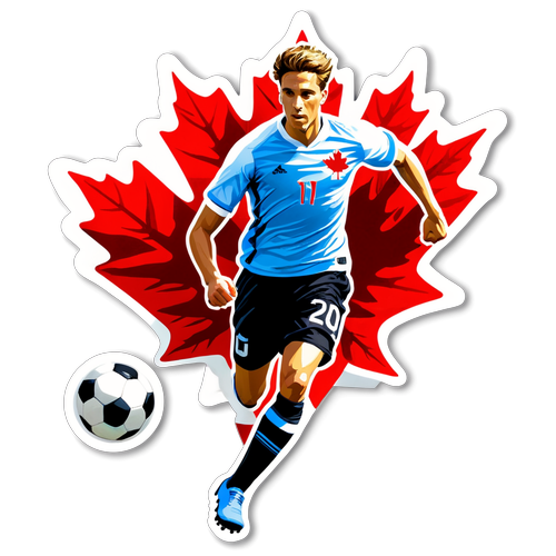 Réveillez votre fierté canadienne avec ce Sticker Soccer Éblouissant !