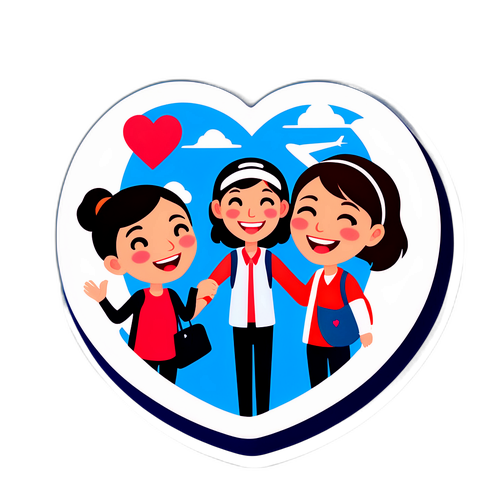 机场重聚的幸福时刻