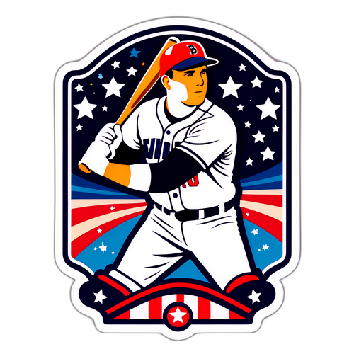 Retro Baseball Uniform Sticker