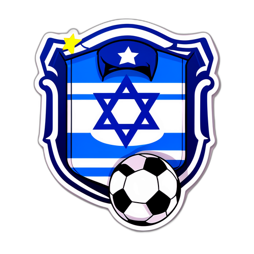 מדבקה של נבחרת הכדורגל הלאומית של ישראל