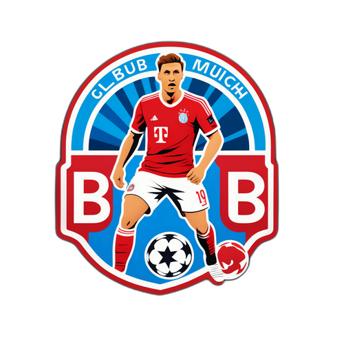 Sporty klistermærke: Bayern München vs. Club Brugge