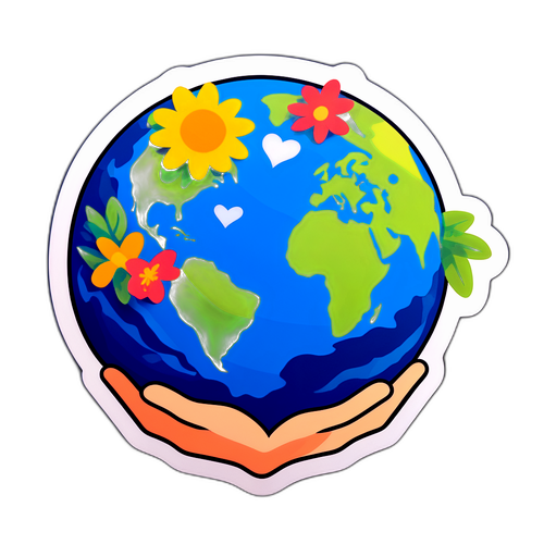 자연과 사랑을 담은 스티커