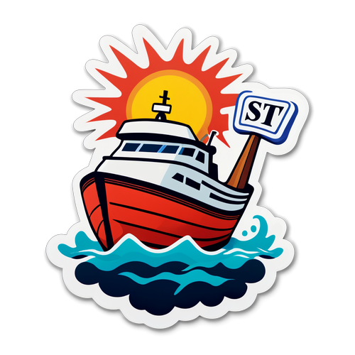 Un Sticker Humoristique sur les Bateaux