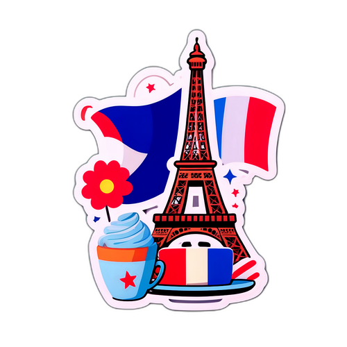 Sticker Menawan Menara Eiffel