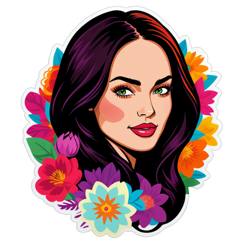 Få Megan Foxs Stil: Blomstrende Sticker Som Tar Pusten Fra Deg!