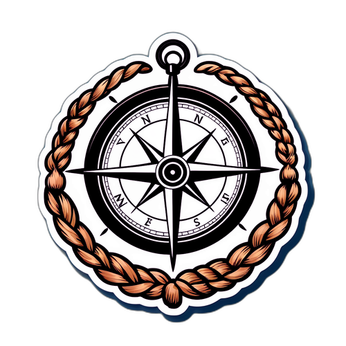 Grafisches Design von stilisiertem Yachtausrüstung