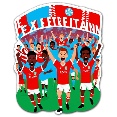 Exeter és Nottingham Forest szurkolók