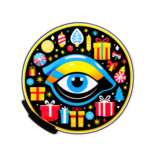 Design Accattivante con il Logo di Amazon e Elementi Festivi