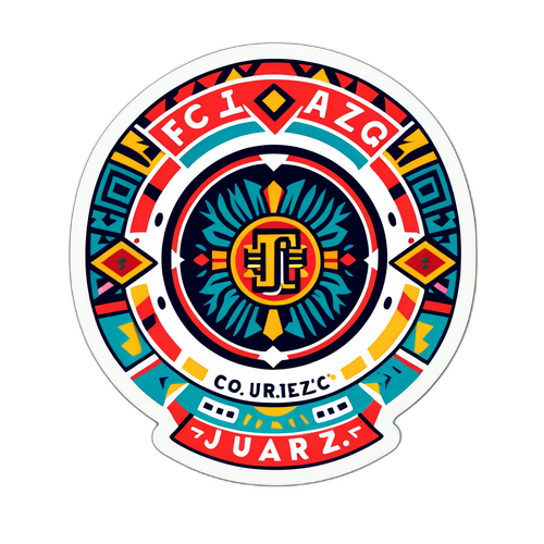 Stiker FC Juarez dengan Pola Aztec