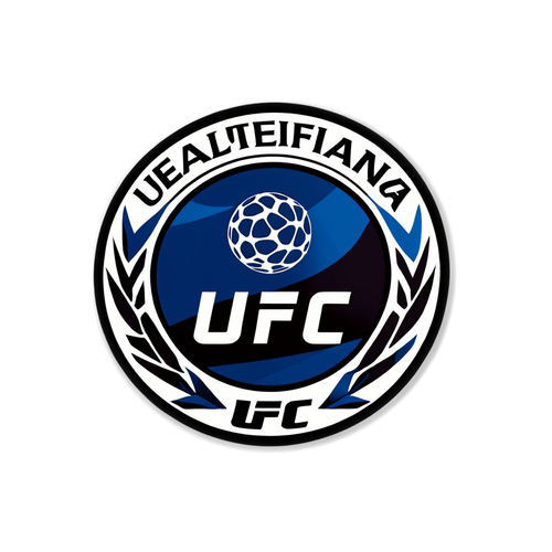 สติกเกอร์ UFC แสดงโลโก้ UEFA