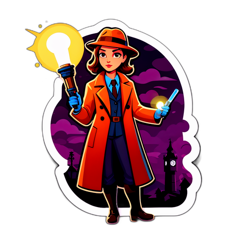 Elegant Detektiv Illustration