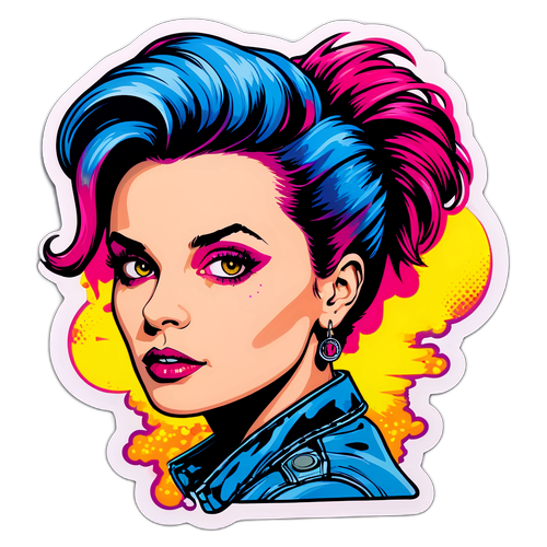Pop-art portret Joanna Brodzik