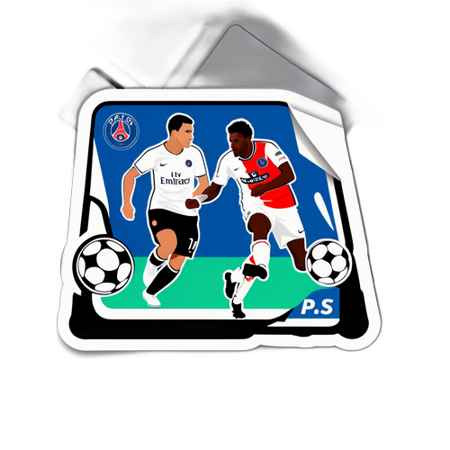 Sticker dinamic Sporting vs PSG