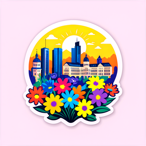 Buchet de flori colorate din București