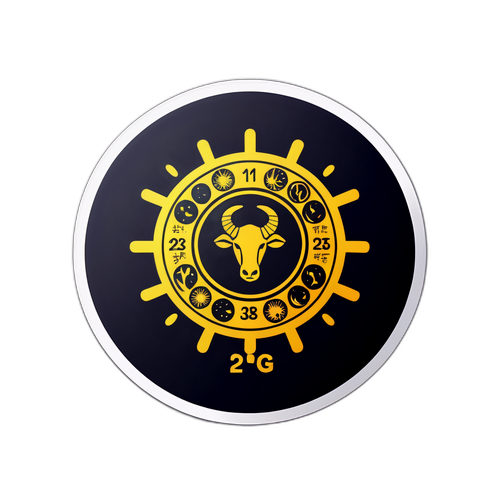 Стикер с символом зодиакального знака