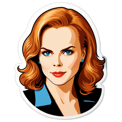 Ikona elegance: Samolepka Nicole Kidman