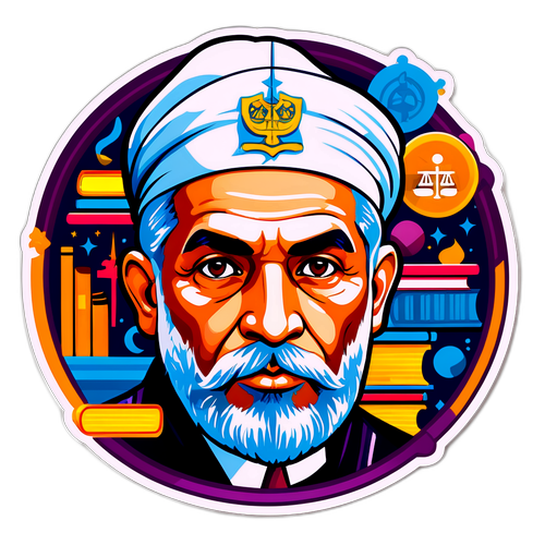 Stiker Potret Baharuddin Lopa