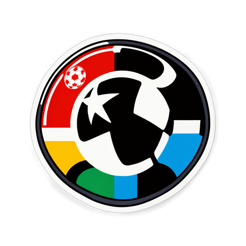 Botafogo ve Internacional Renklerinde Futbol Fanatikleri için Sticker