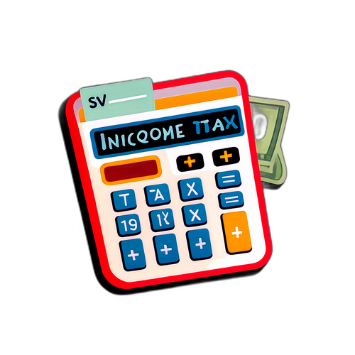 收入稅貼紙設計