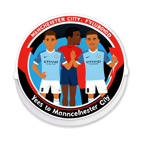 Creación de un sticker que promueve el deporte entre los aficionados del Manchester City y Feyenoord