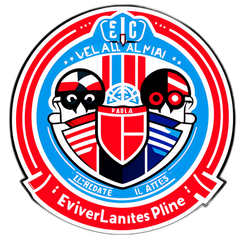 Adesivo Rivalità Estudiantes e River Plate