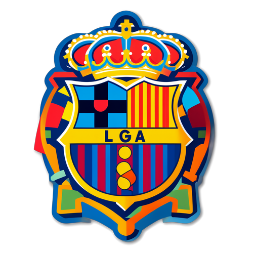 La Liga embléma kreatív formában