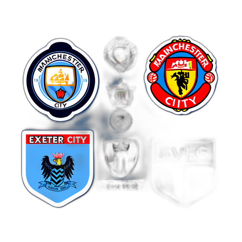 曼城與埃克斯特城比賽結果貼紙