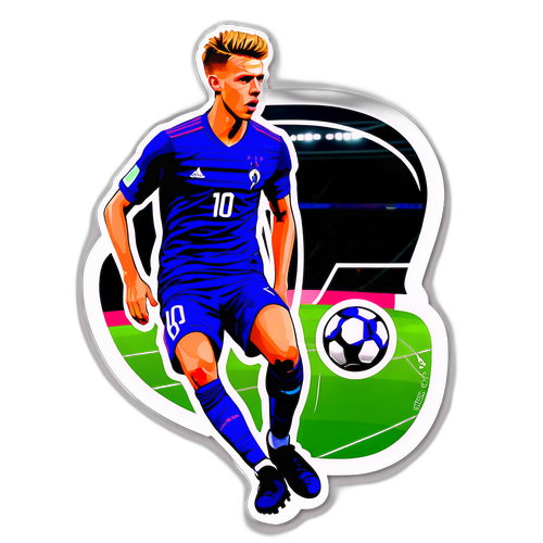 Sticker z Dani Olmo na boisku