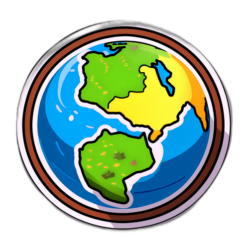 İlk İnsanların Doğduğu Kıtayı Sembolize Eden Sticker