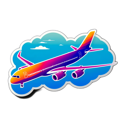 Minimalist na Sticker ng Airbus A320