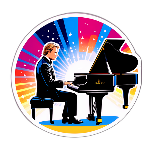 Piano-soittaja klassisessa konserttisalissa